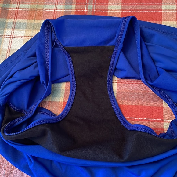 Chaps Blue Bathing Suit Bottom Skirt - Size 6 - Picture 4 of 6